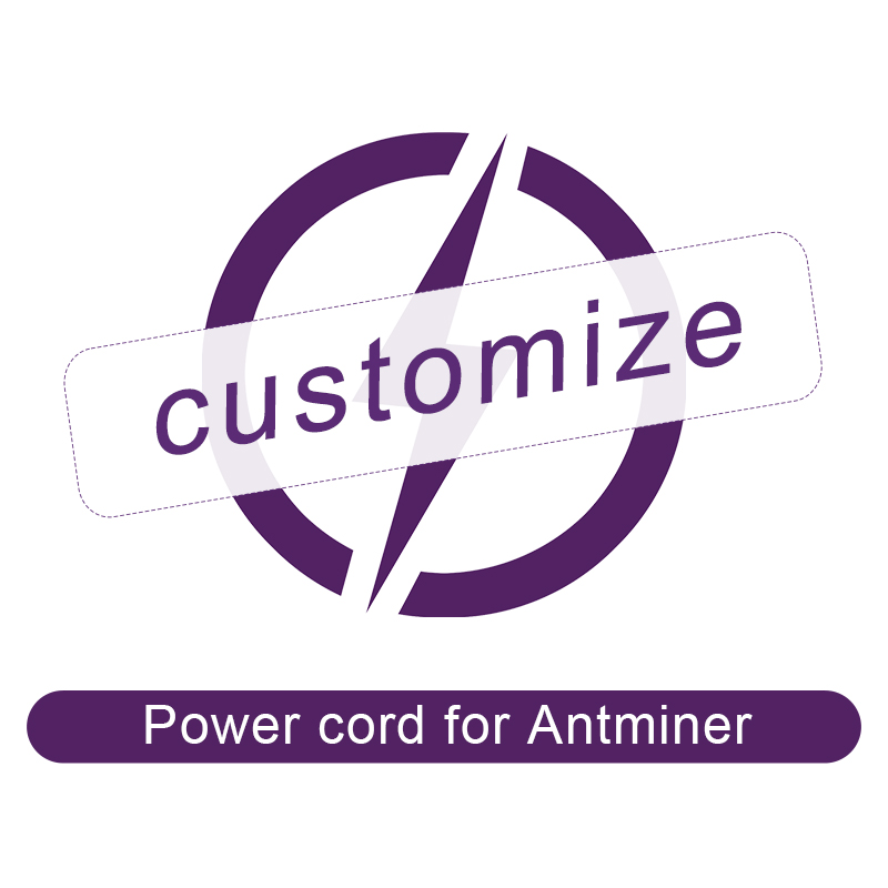 Customize plug length and AWG / SWG power cord for Antminer