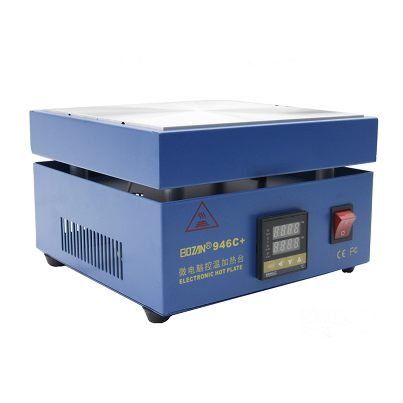 Electronic hot plate preheat station