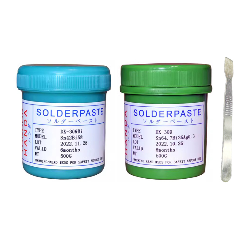 DK-309Bi DK-309SnBiAg lead-free low meidum temperature solder paste 500g