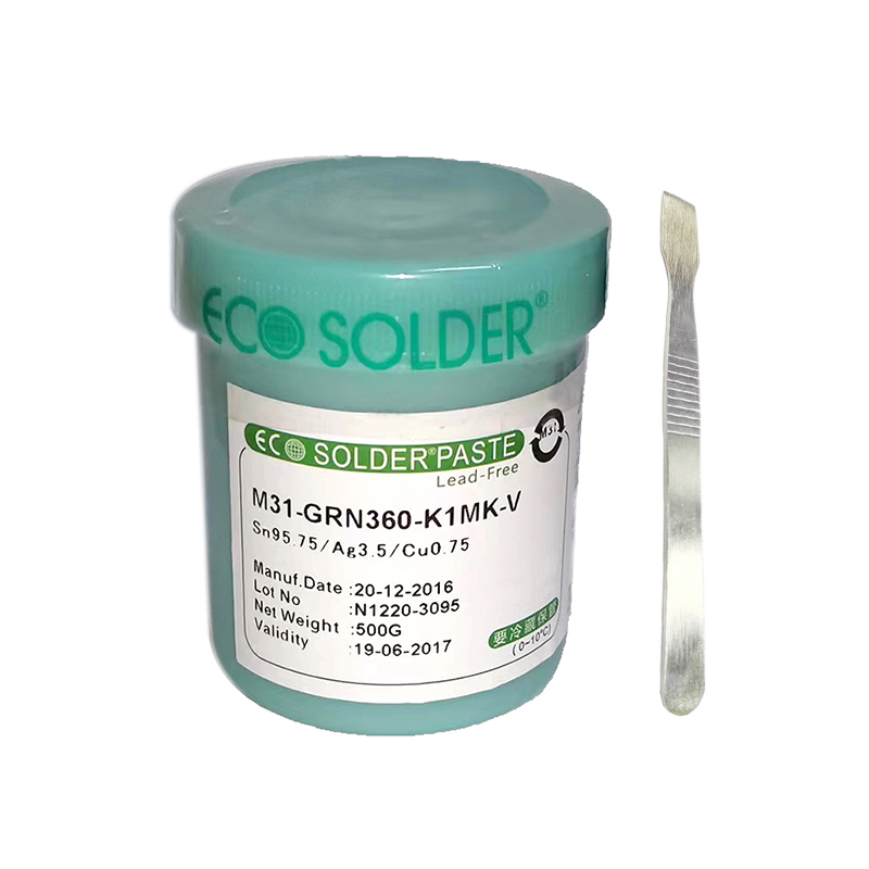 M31-GRN360-K1MK-V lead free high temperature solder paste 500g