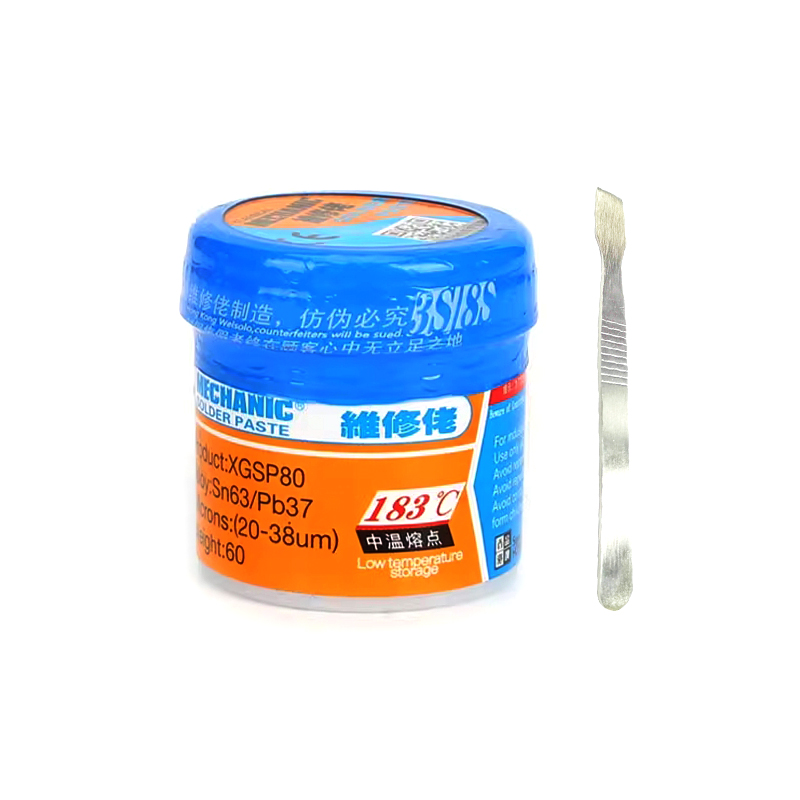 Mechanic medium temperature solder paste 183℃ 60g 500g