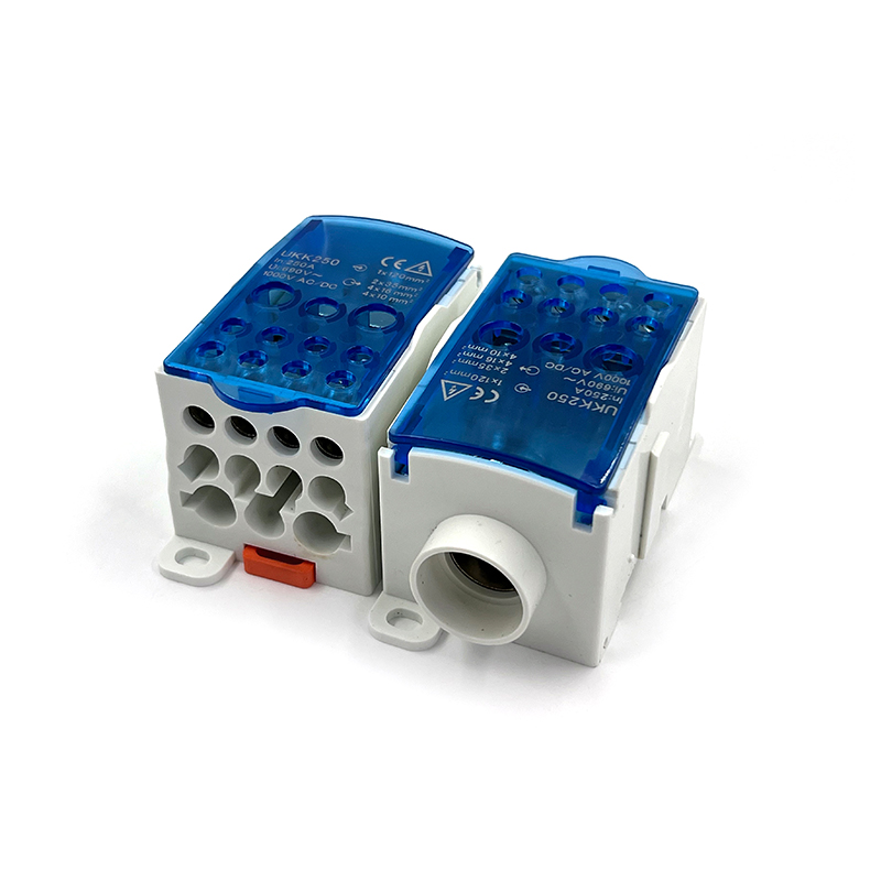 UKK series 250A 500A single input multiple output power distribution terminal blocks